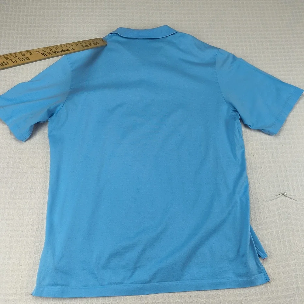 Polo Golf Ralph Lauren Mens‎ L Large Blue Pima Cotton Short Sleeve Polo Shirt